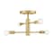 Designers Fountain Arlo 14.25 in. 4-Light Brushed Gold Minimalist Semi Flush Mount with Bare Bulbs for Dining Rooms D320C-SF-BG - alternate 6
